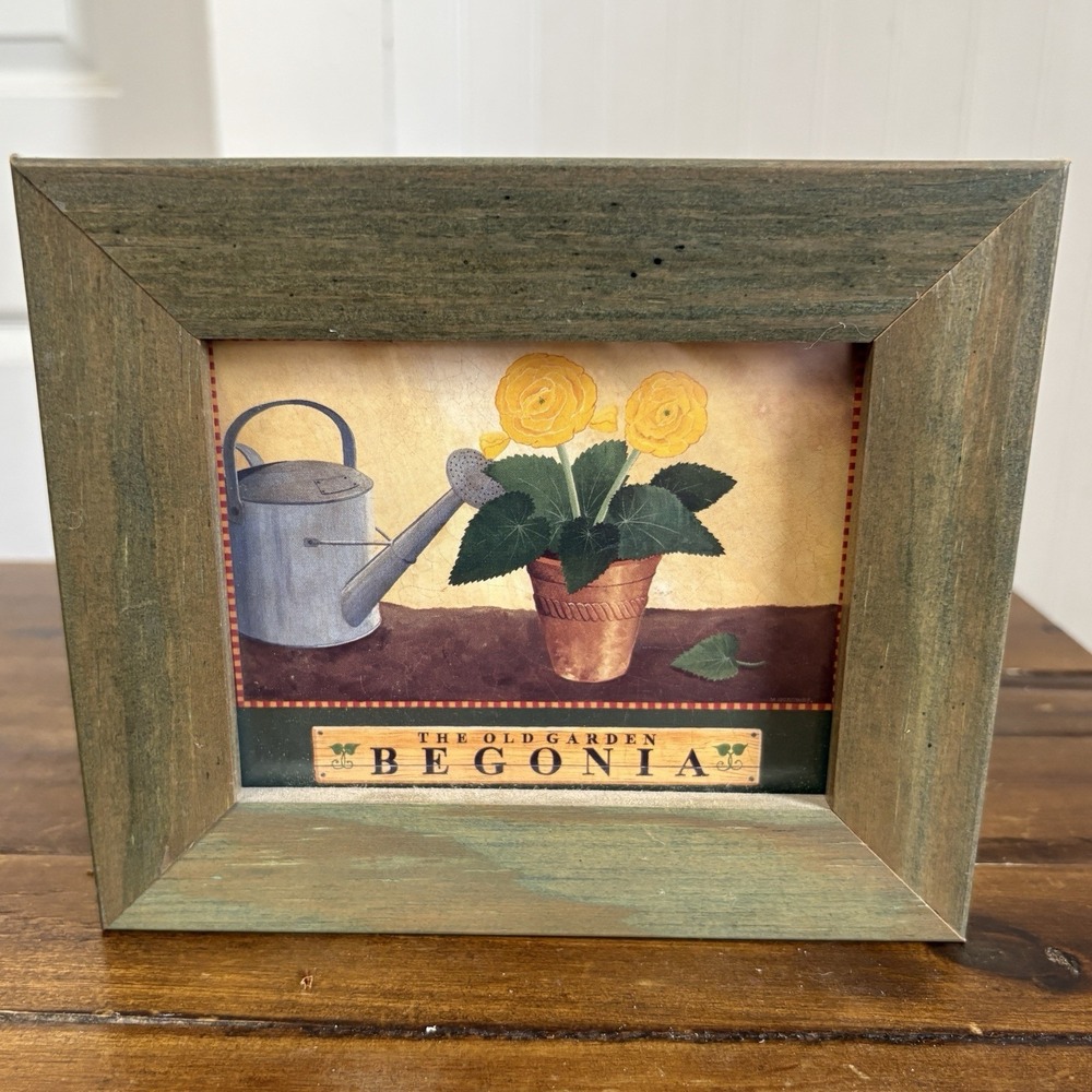 Wiscombe The Old Garden The Old Garden Begonia Framed Art Wall Art CottageCore